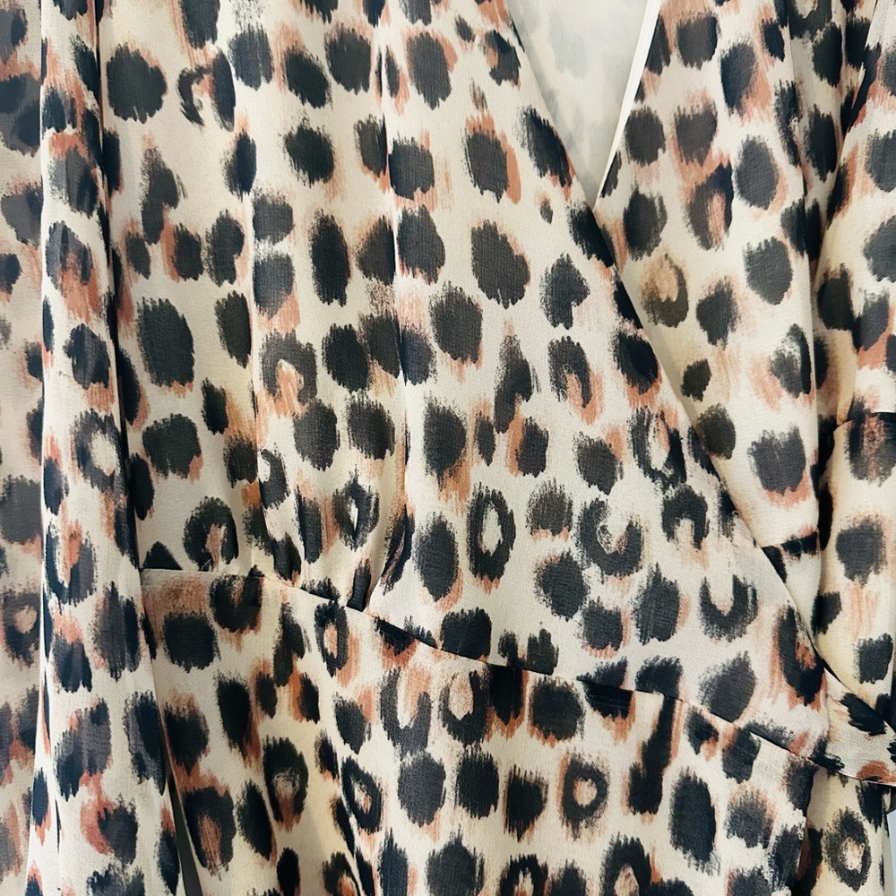 Mango Leopard Print Mini Dress - Picture 3 of 11